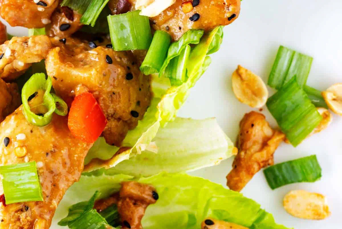 Asian Chicken Lettuce Wraps