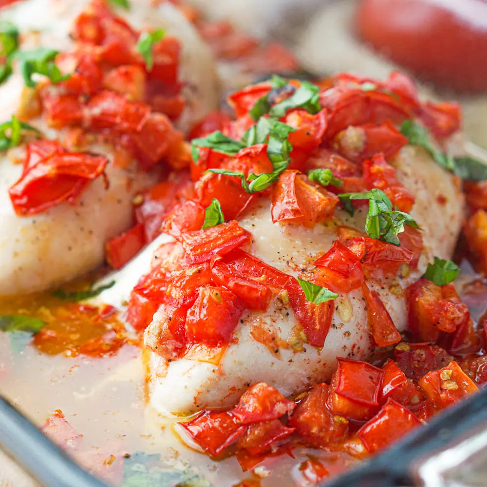 Baked Caprese Chicken