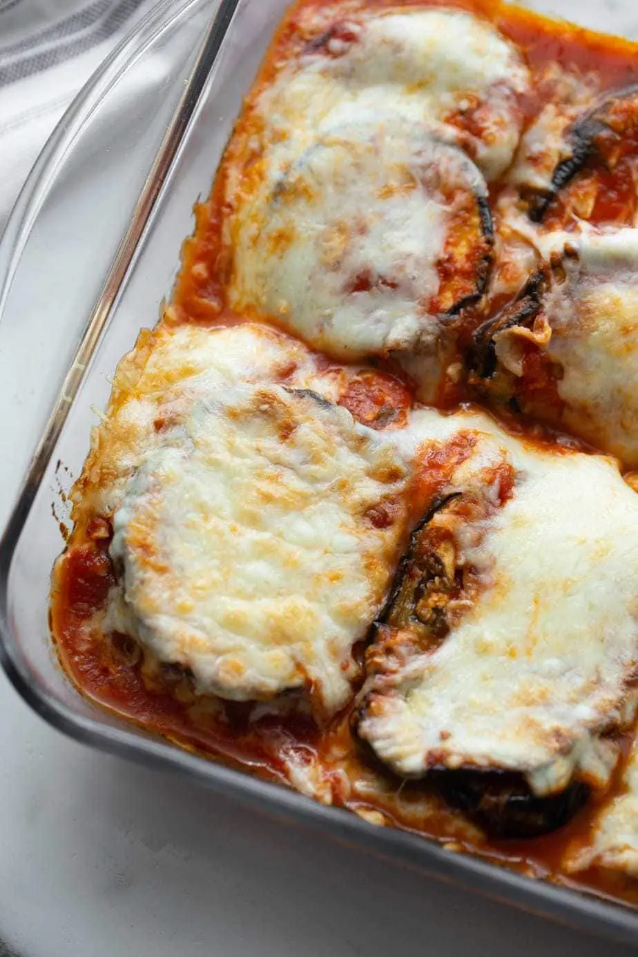 Baked Eggplant Parmesan (No Breadcrumbs)