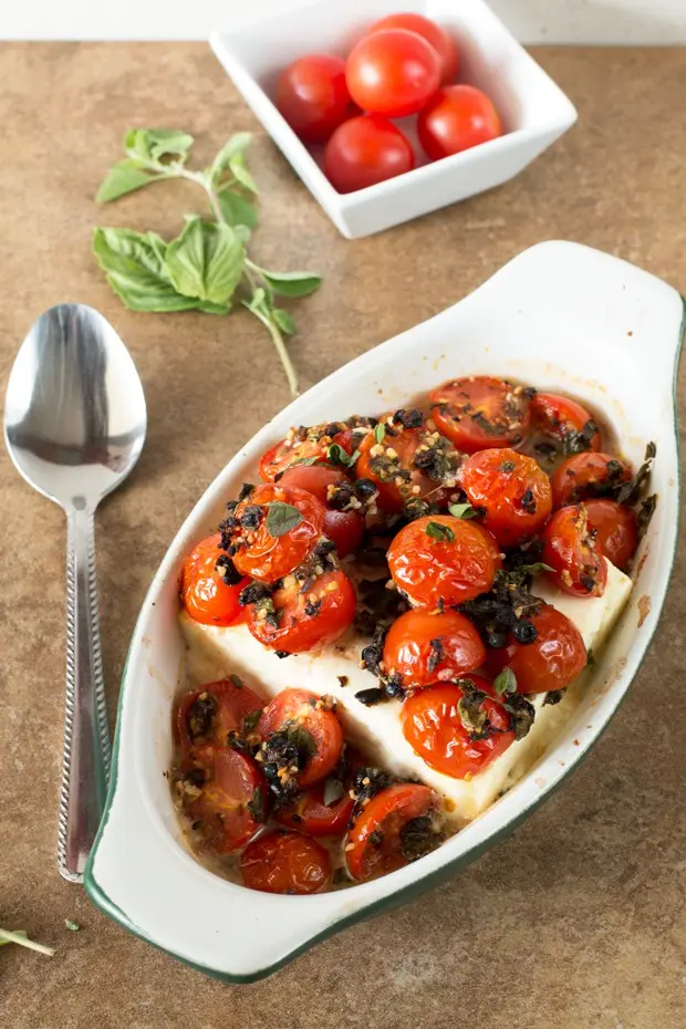 Baked Feta with Cherry Tomatoes