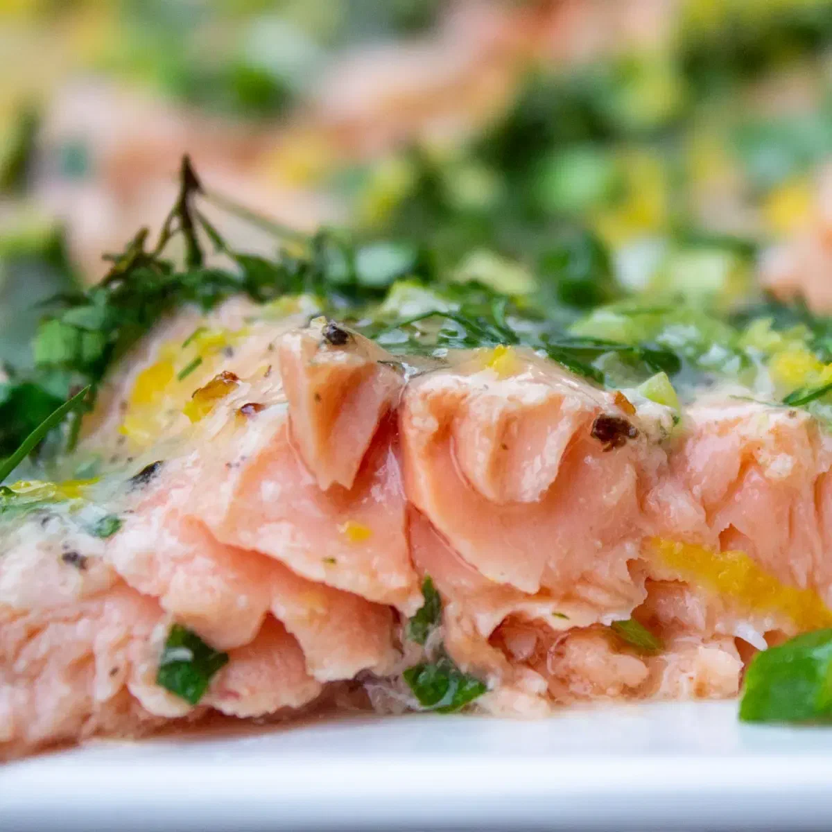 Baked Trout with Lemon, Butter and Herbs