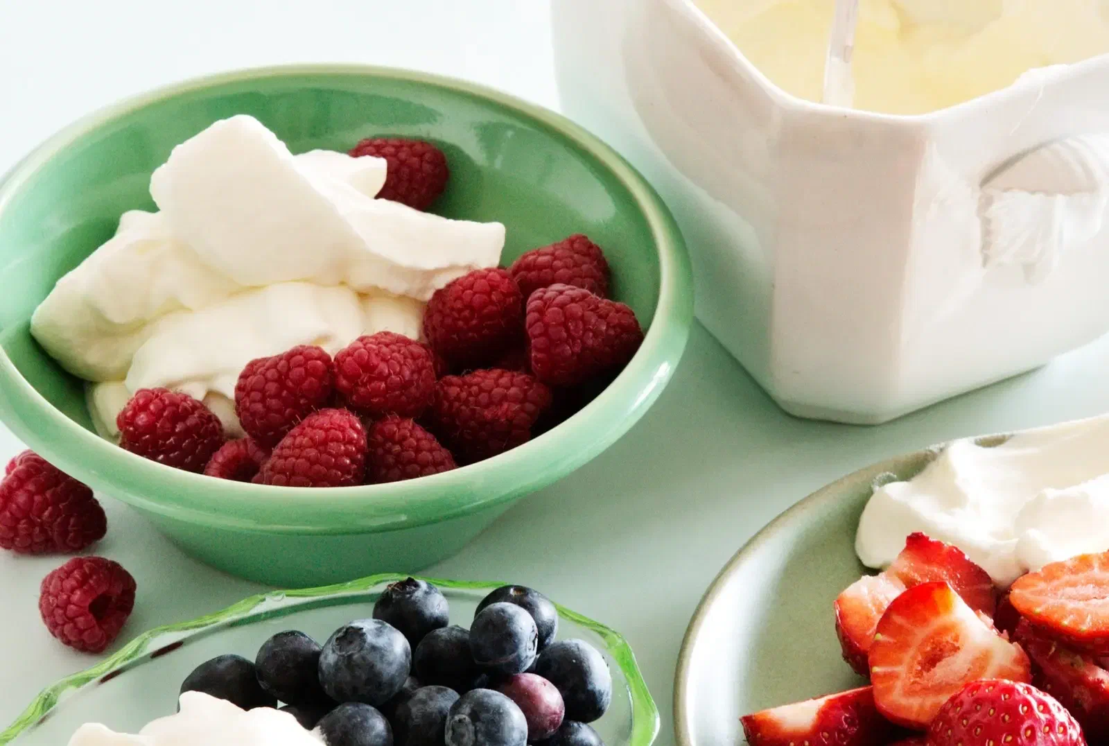 Berries with Vanilla Whipped Cream