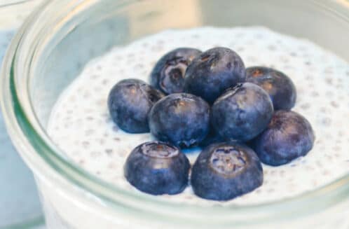 Chia Seed Pudding with Coconut and Berries