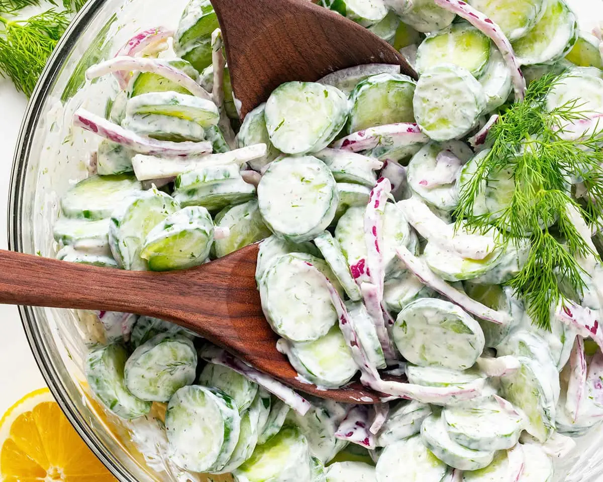 Creamy Cucumber Dill Salad