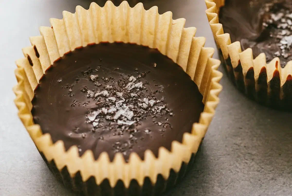 Dark Chocolate Almond Butter Cups