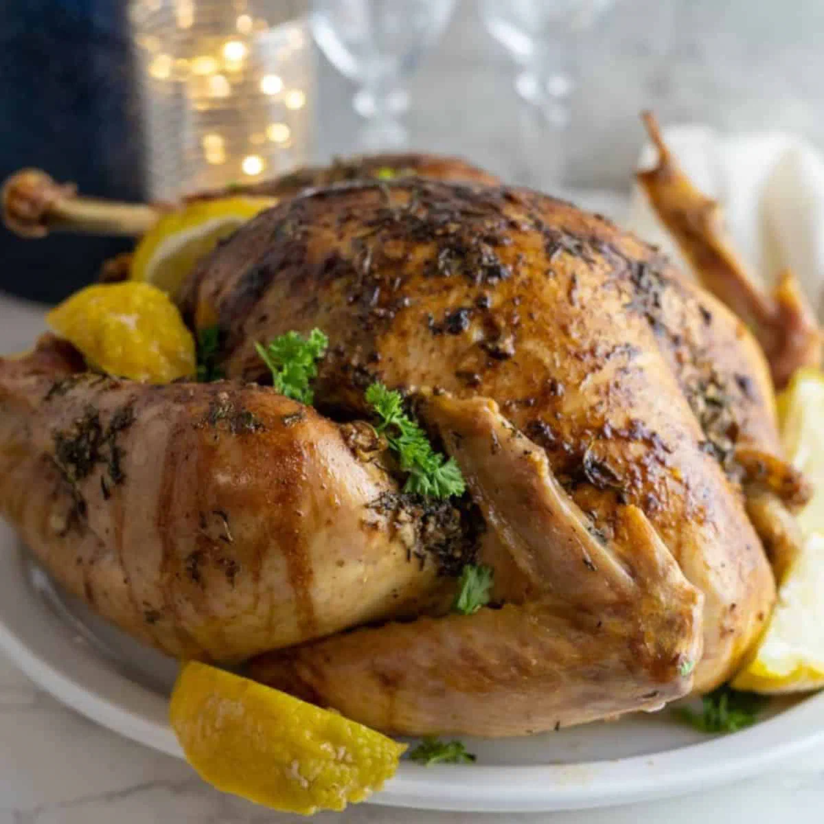 Garlic Herb Butter Roast Turkey