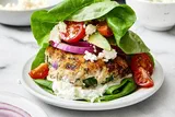 Greek Chicken Burgers with Tzatziki