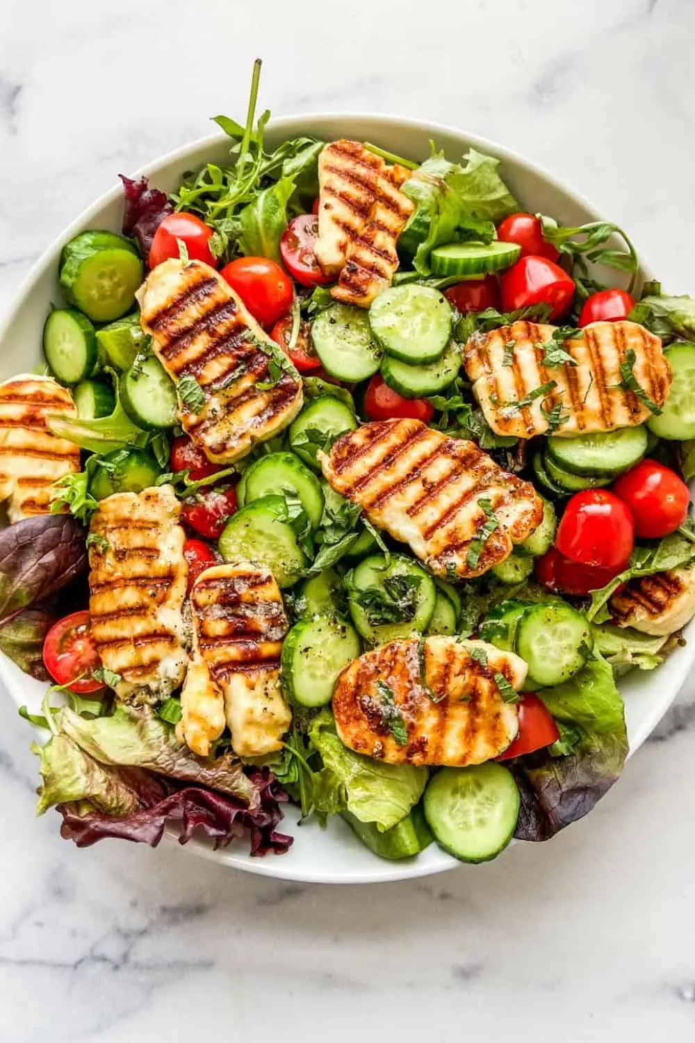Grilled Halloumi Salad