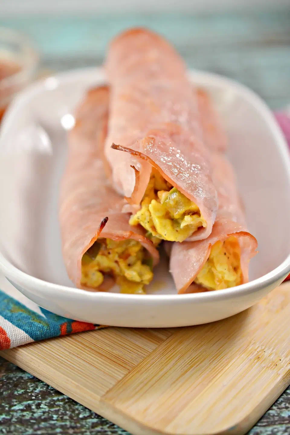Ham and Cheese Egg Roll-Ups