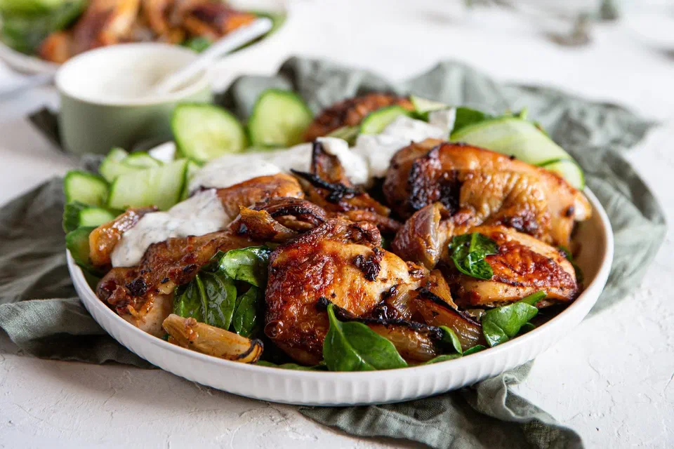 Harissa Chicken with Lime Sauce