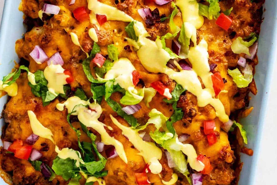 Keto Cheeseburger Casserole