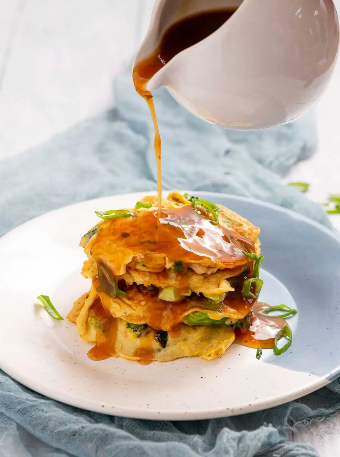 Keto Egg Foo Young with Mushroom Gravy