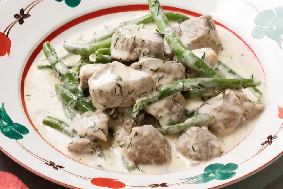 Keto Lamb Stew with Dill Sauce