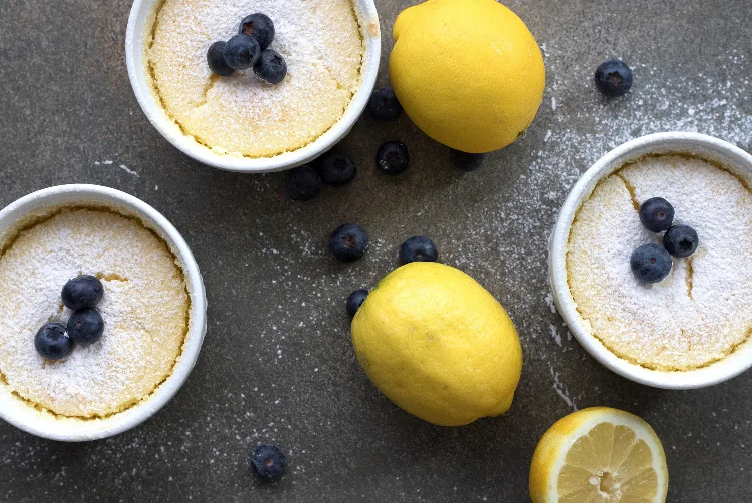 Keto Lemon Pudding Cakes