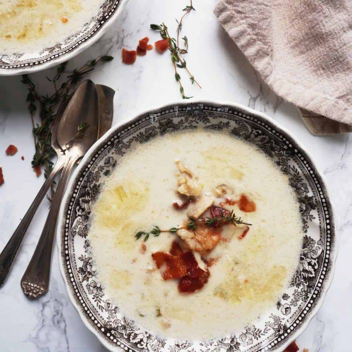 Keto New England Clam Chowder