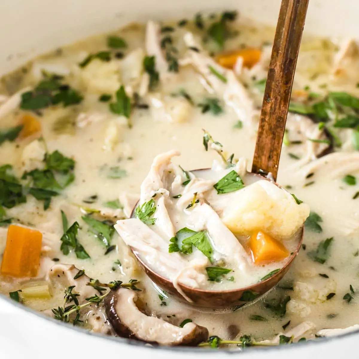 Keto Turkey Vegetable Soup with Bone Broth
