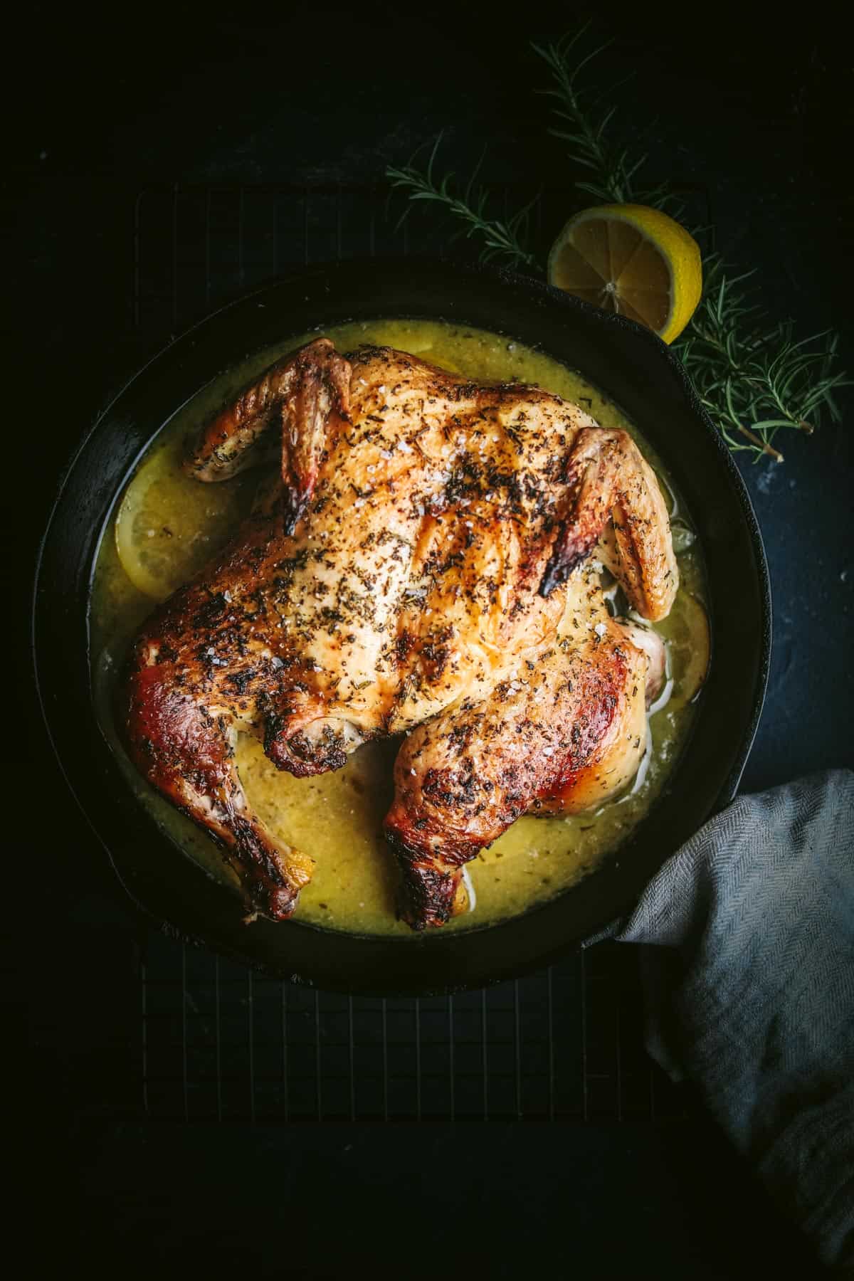 Lemon Rosemary Roasted Chicken