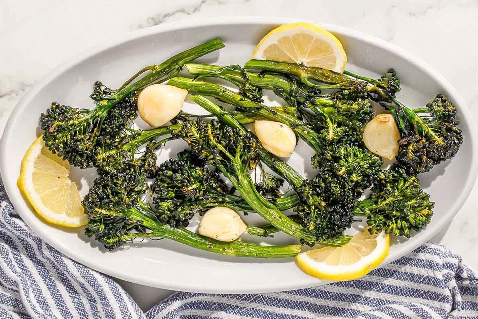 Roasted Broccolini with Lemon and Garlic