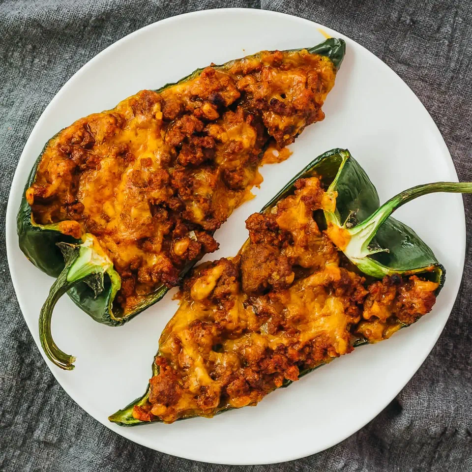 Sausage-Stuffed Poblano Peppers