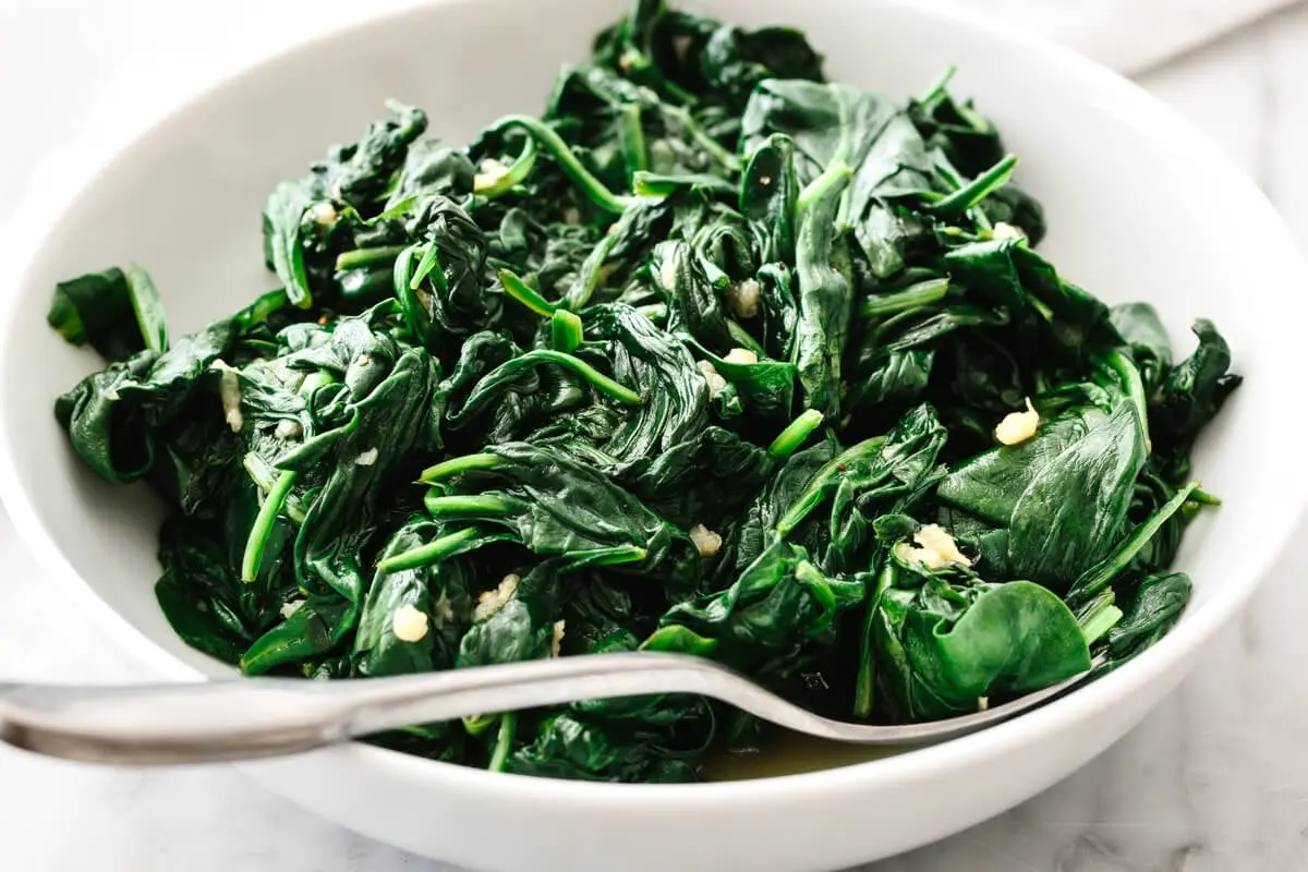 Sautéed Garlic Spinach