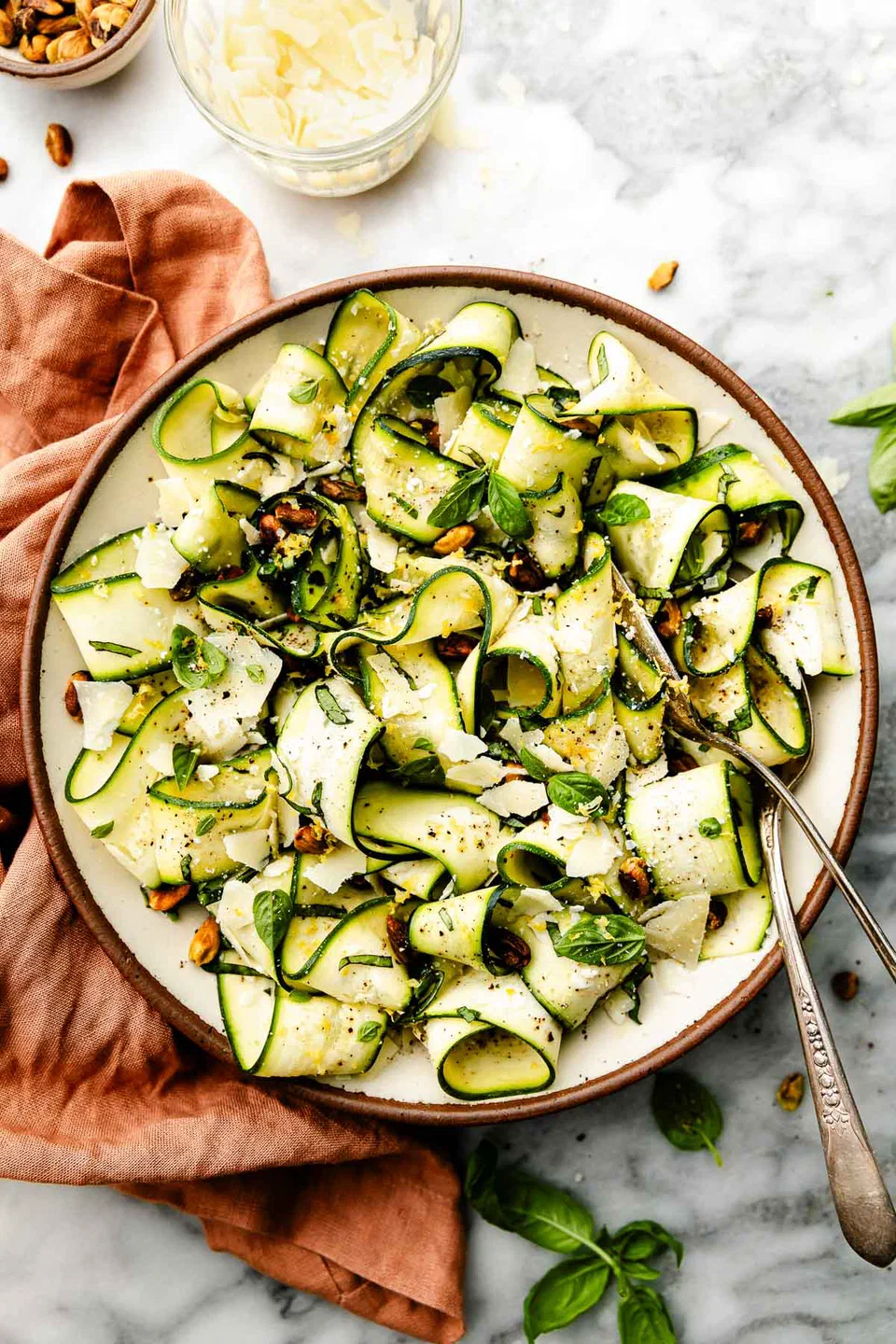 Shaved Zucchini Salad with Lemon and Parmesan