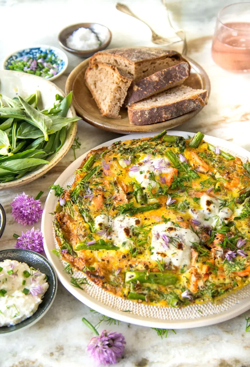 Smoked Salmon and Asparagus Frittata