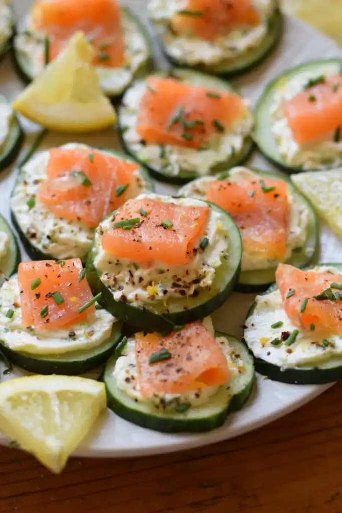 Smoked Salmon Cucumber Bites