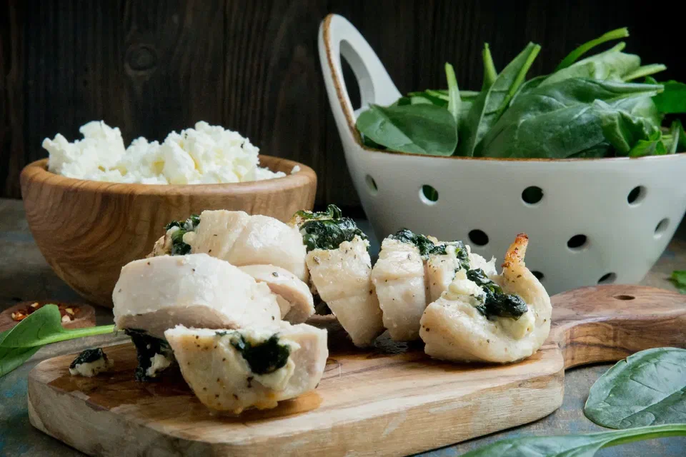 Spinach and Feta Stuffed Chicken Breast