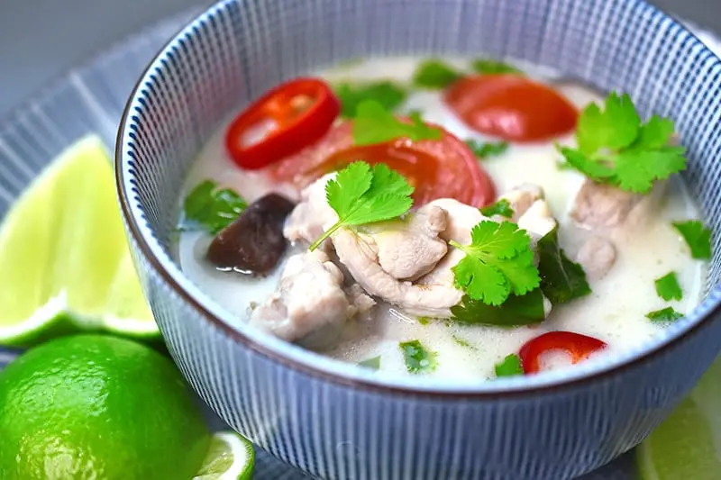 Thai Coconut Chicken Soup (Tom Kha Gai)
