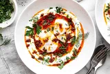 Turkish Eggs with Garlic Yogurt (Çılbır)