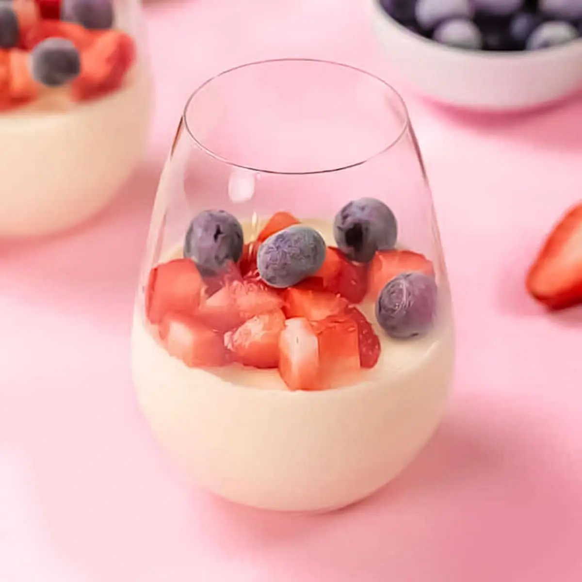 Vanilla Panna Cotta with Mixed Berries
