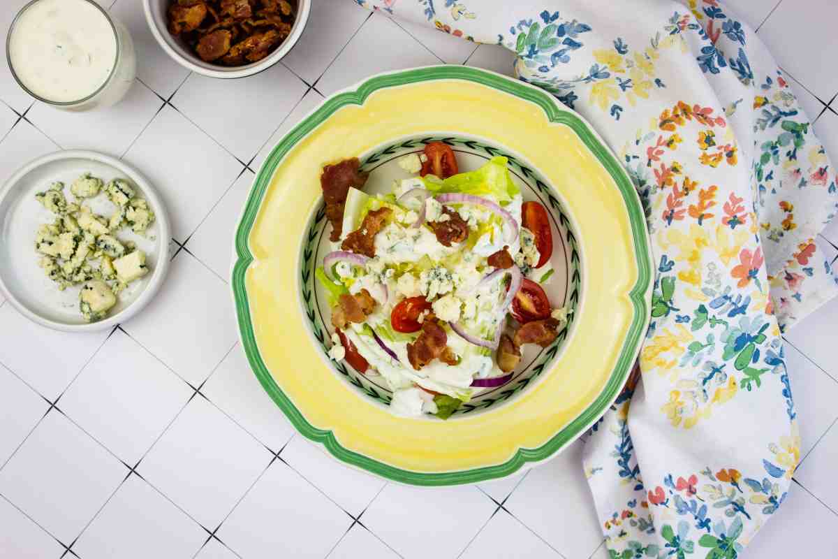 Wedge Salad with Blue Cheese and Bacon