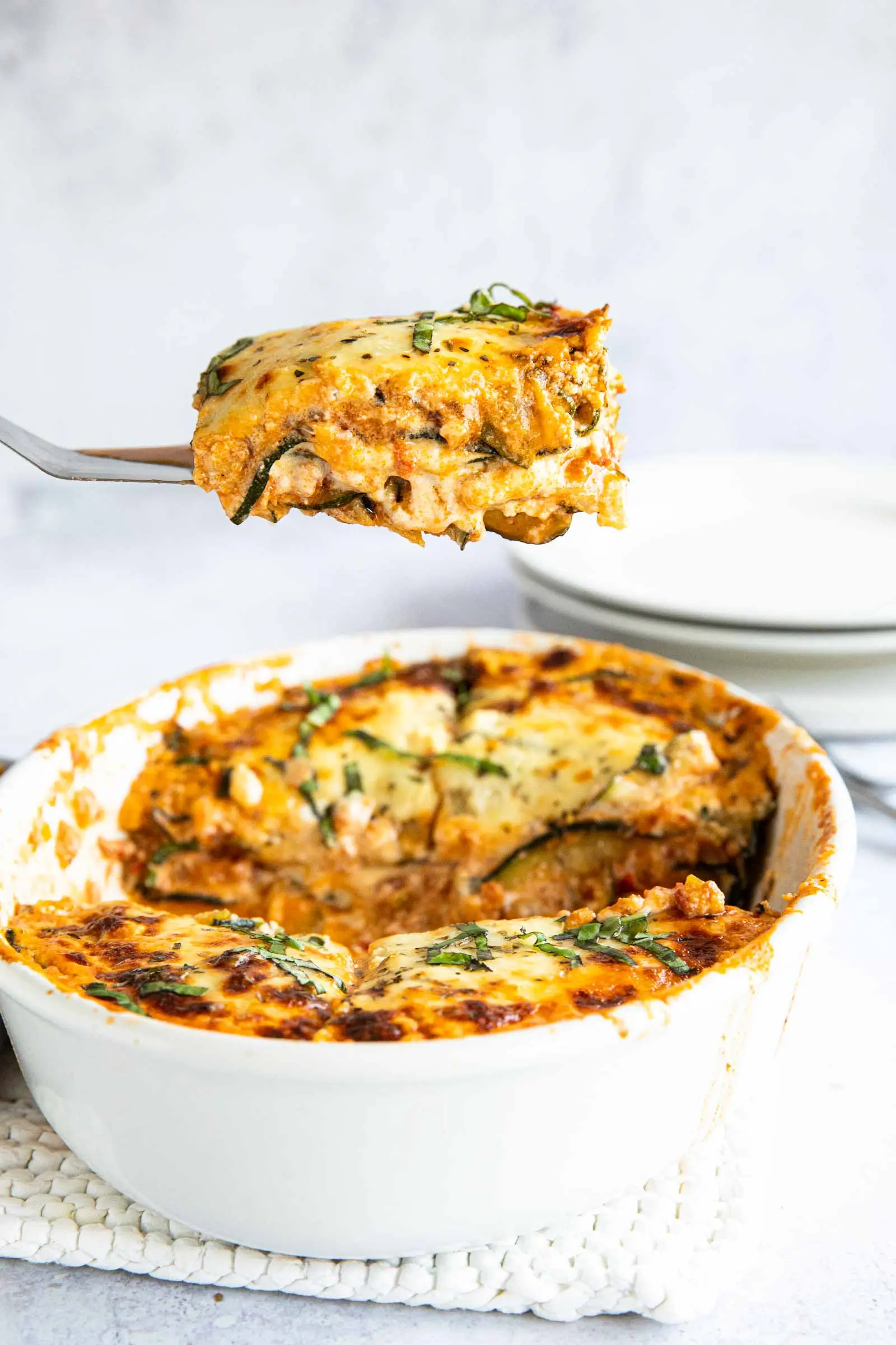 Zucchini Lasagna with Ground Beef